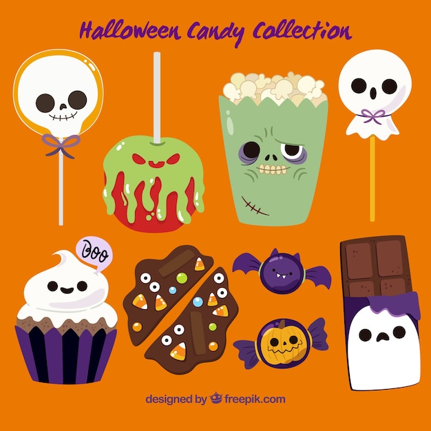 Divertente raccolta di Halloween caramella