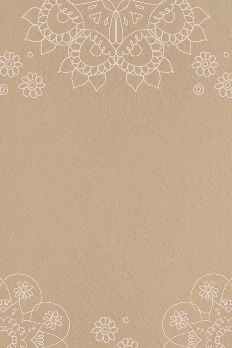 Vettore gratuito diwali indiano mandala sfondo marrone vettore