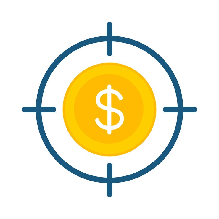 Vettore gratuito dollar tracking navy e giallo