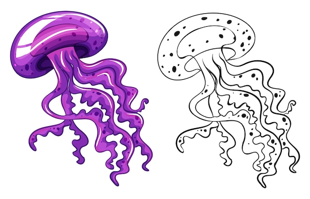 Doodle animale per meduse