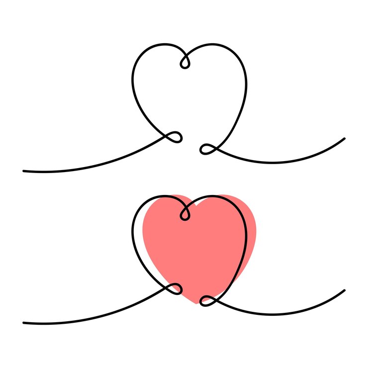 Vettore gratuito doodle disegnato a mano del cuore