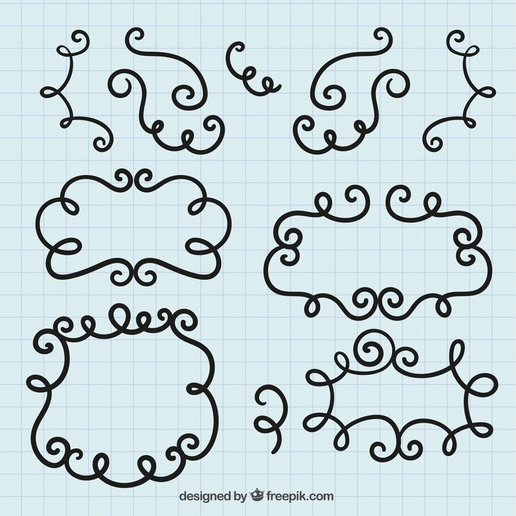 Vettore gratuito doodle frame