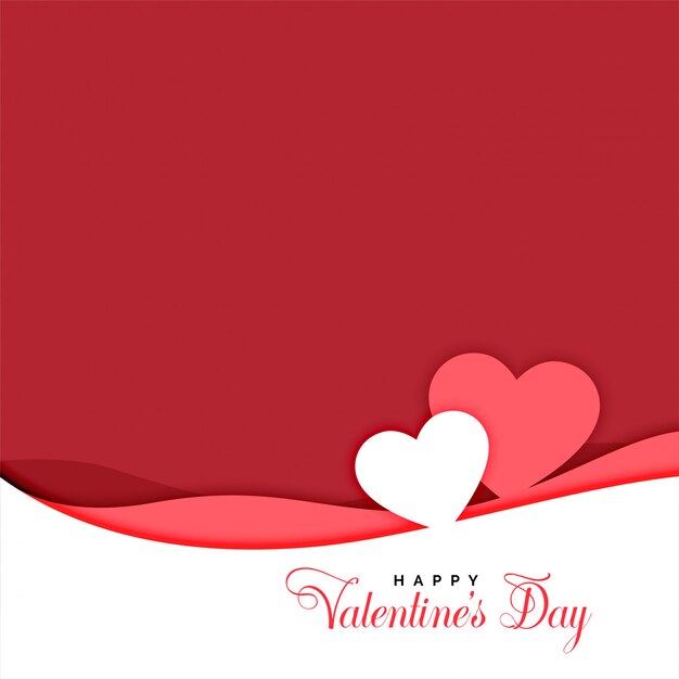 Due cuori in auguri papercut stile San Valentino