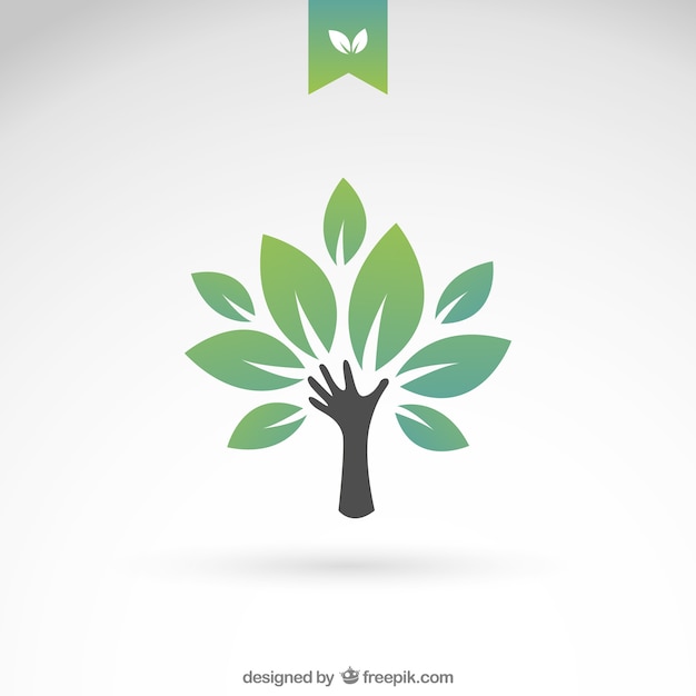 Eco albero verde