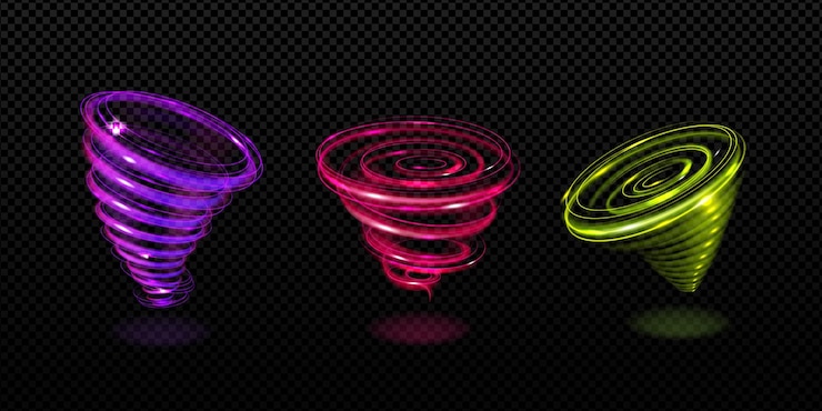 Vettore gratuito effetto cerchio onda velocità movimento luce tuono energia