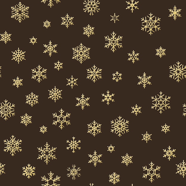 Buon Natale Freestyle Download.Effetto Decorazione Di Buon Natale Vacanza Modello Senza Saldatura Fiocco Di Neve D Oro Vettore Premium