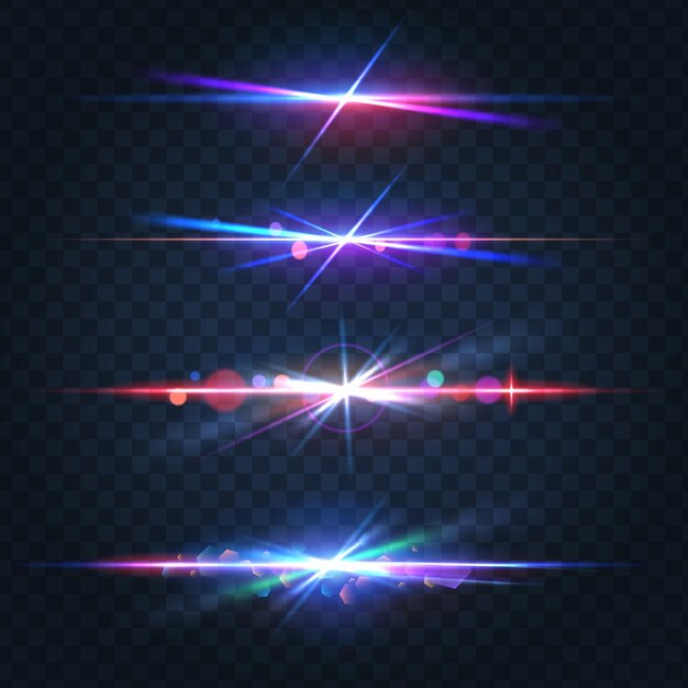 Effetto di riflessione del bagliore di perdita di luce di cristallo arcobaleno