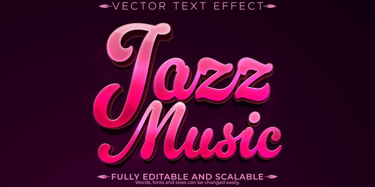 Vettore gratuito effetto di testo musicale modificabile per feste e stile di testo da discoteca