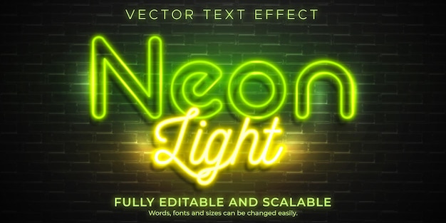 Effetto testo luce al neon