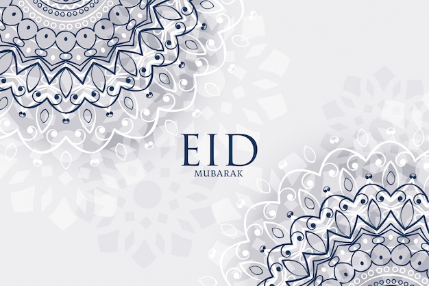 Eid decorativo saluto mubarak