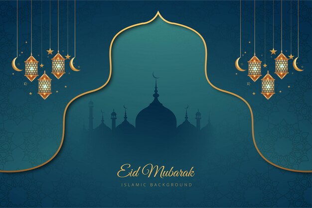 Eid mubarak bella carta vacanze sfondo