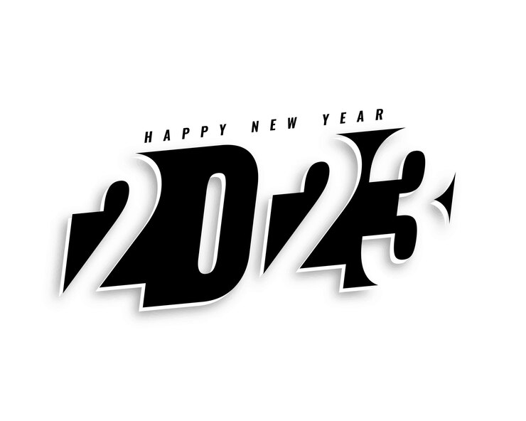 Vettore gratuito elegante banner per l'evento del nuovo anno 2023 in stile 3d