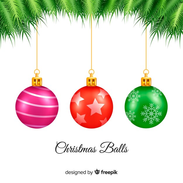 Elegante collezione di palline di Natale