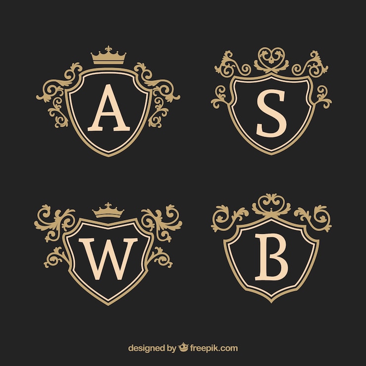 Vettore gratuito elegante confezione di modelli di logo vintage