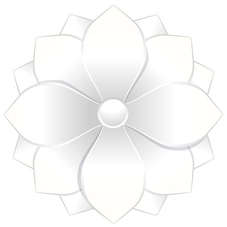Vettore gratuito elegante disegno floreale bianco