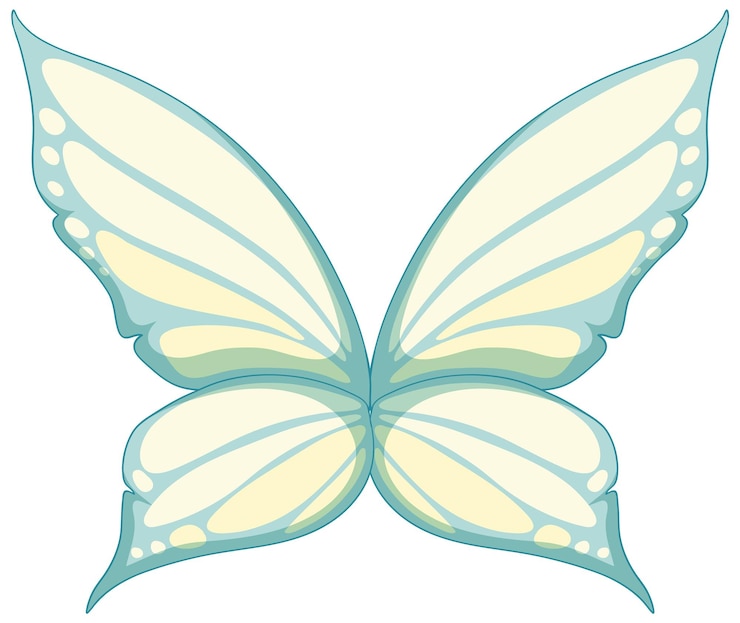Vettore gratuito elegante illustrazione vettoriale a farfalla pastello