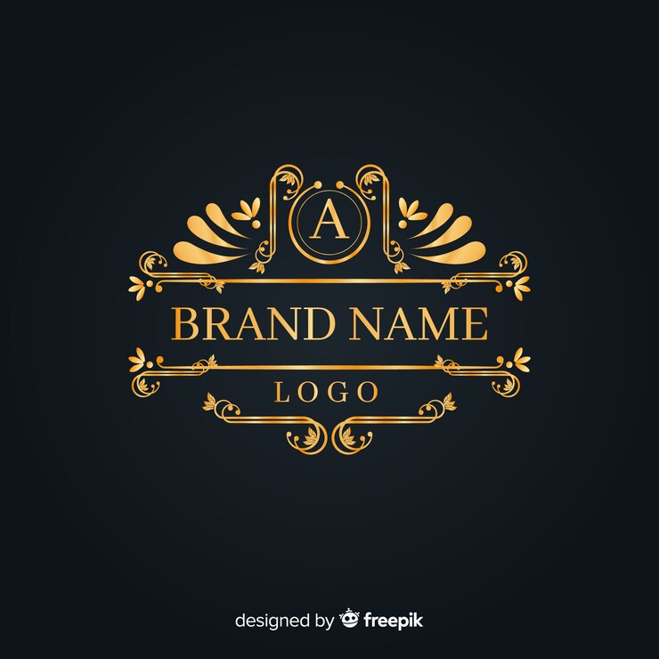 Vettore gratuito elegante logo ornamentale vintage