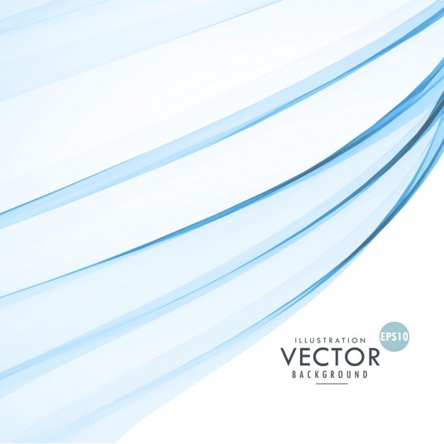 Vettore gratuito elegante onda blu astratto