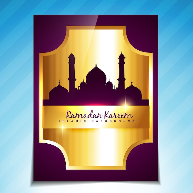 Elegante ramadan kareem festival template design