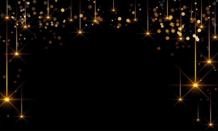 Elementi di polvere d'oro che cadono