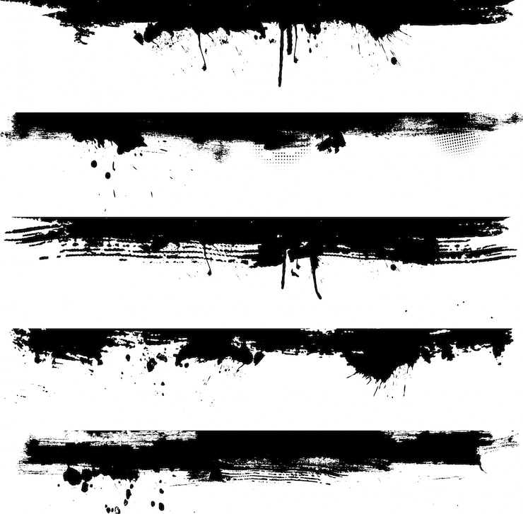 Vettore gratuito elementi grunge dettagliate ideali per l&#39;utilizzo come i confini
