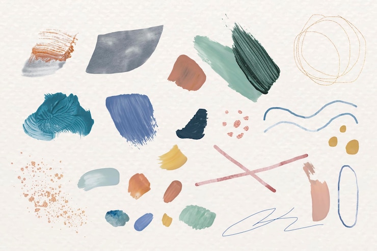 Vettore gratuito elemento di disegno astratto colorato