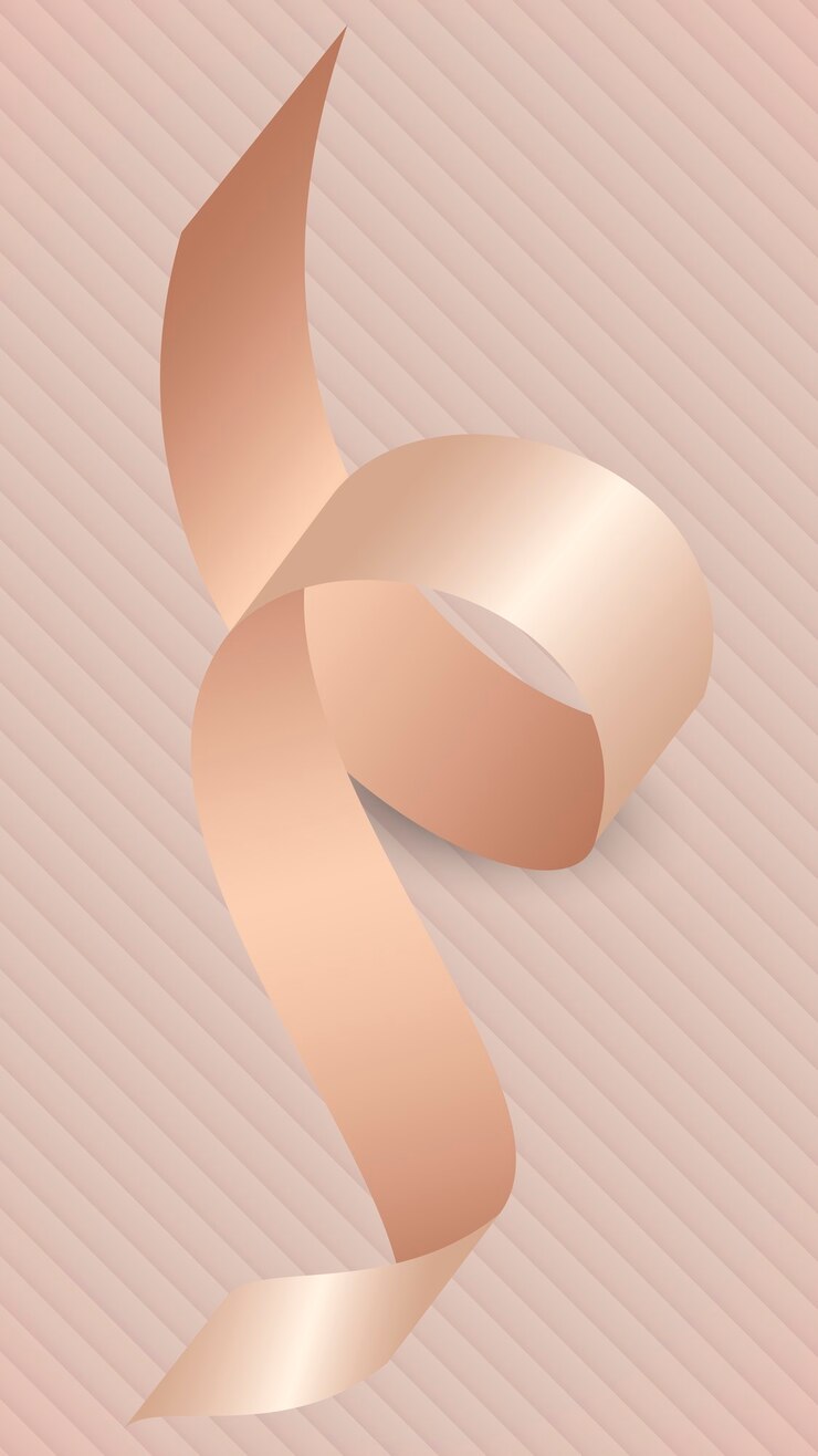 Vettore gratuito elemento di nastro in oro rosa