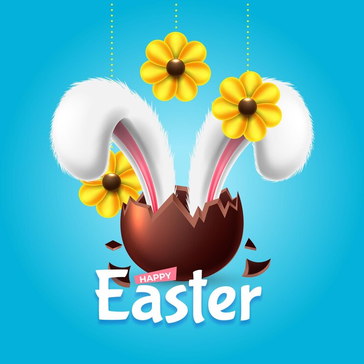 Vettore gratuito elemento di pasqua felice per il design