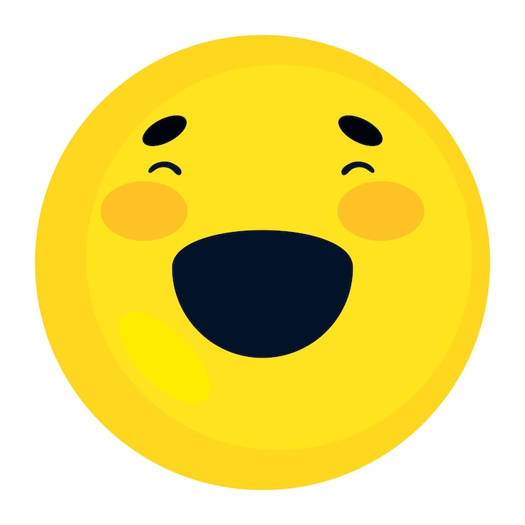 Vettore gratuito emoticon con la faccia sorridente