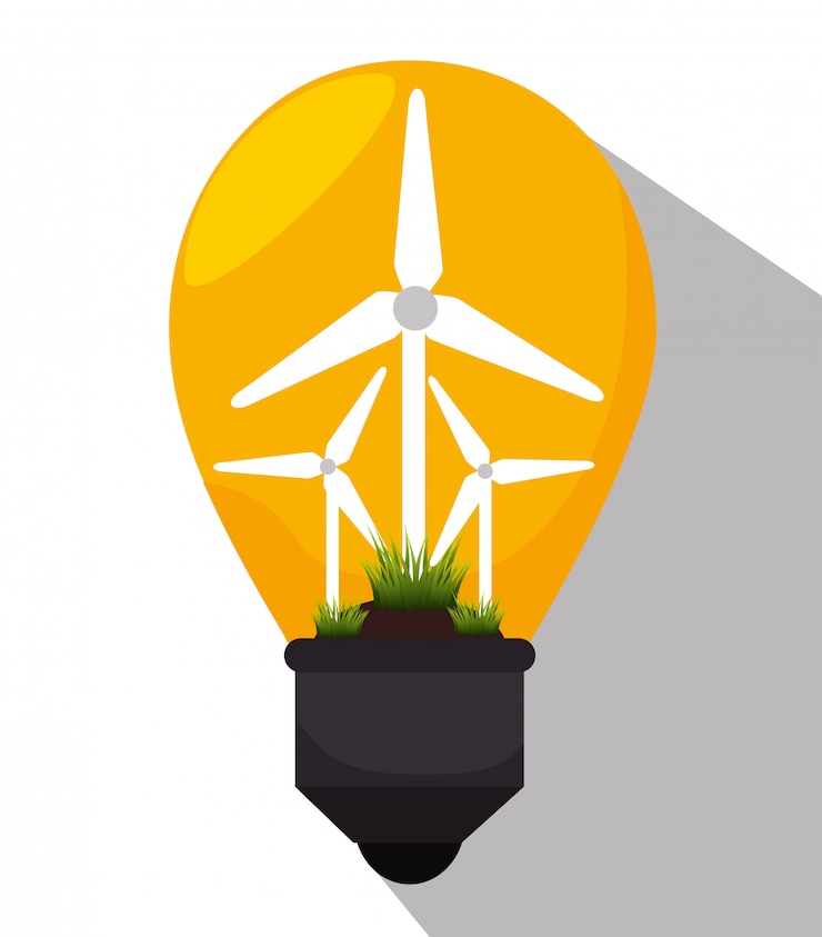 Vettore gratuito energia verde ed ecologia