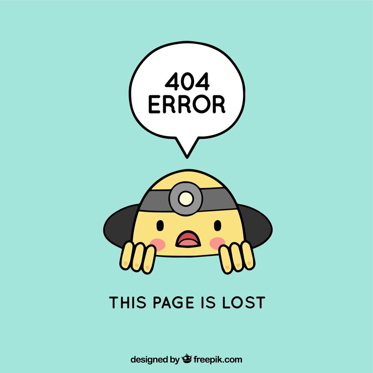 Vettore gratuito errore 404 disegnato a mano
