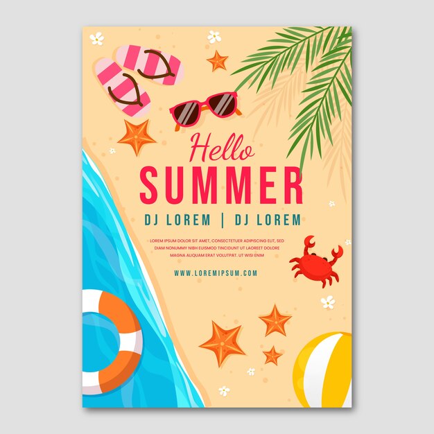 Estate template party poster