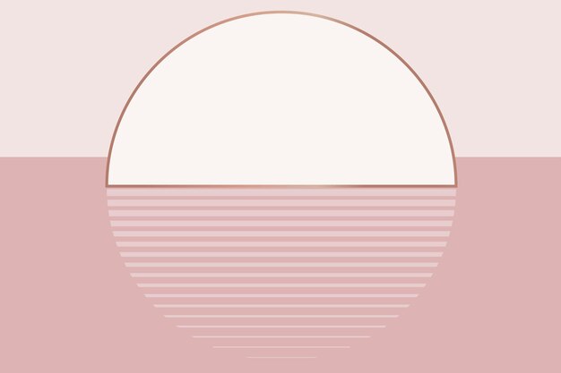 Estetica dello sfondo del tramonto rosa nudo