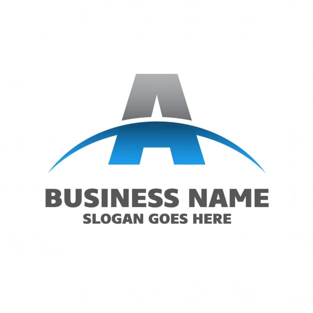 Vettore gratuito estratto logo un business