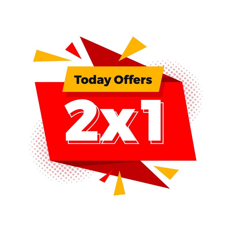 Vettore gratuito etichetta di promozione dell'offerta