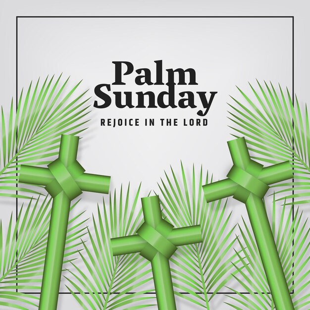 Evento realistico della domenica delle palme