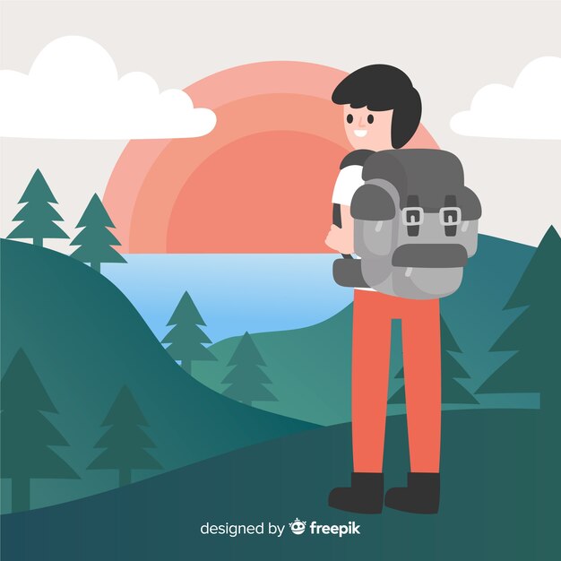 Explorer con lo sfondo dello zaino