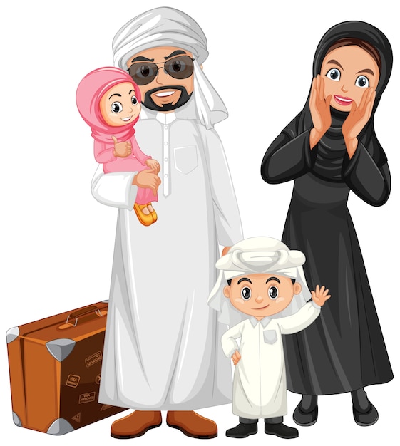 Famiglia araba in vacanza