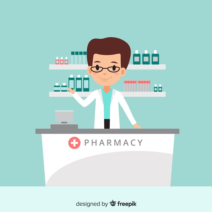Vettore gratuito farmacista