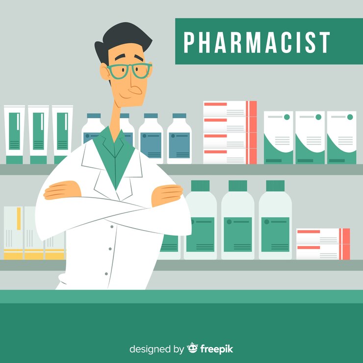 Vettore gratuito farmacista