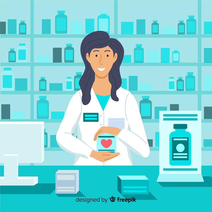 Vettore gratuito farmacista