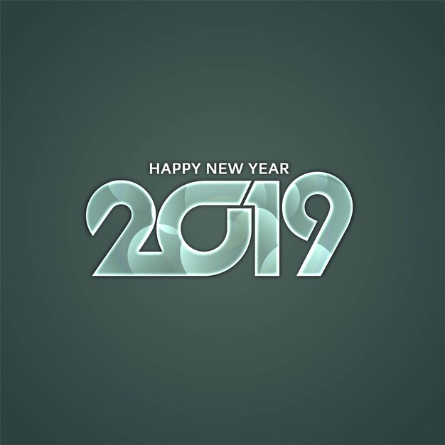 Felice anno nuovo 2019 saluto sfondo