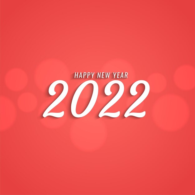 Felice anno nuovo 2022 elegante elegante sfondo vettoriale
