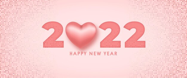 felice anno nuovo sfondo con cuore