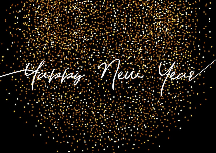 Vettore gratuito felice anno nuovo sfondo