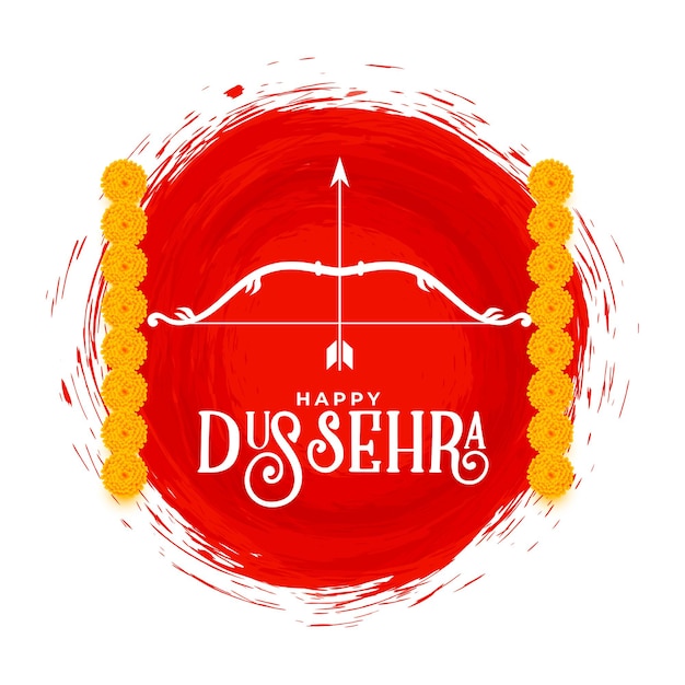 Felice disegno della carta cultura indù dussehra