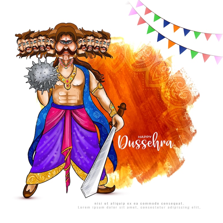 Vettore gratuito felice dussehra culturale festival indù sfondo disegno vettoriale