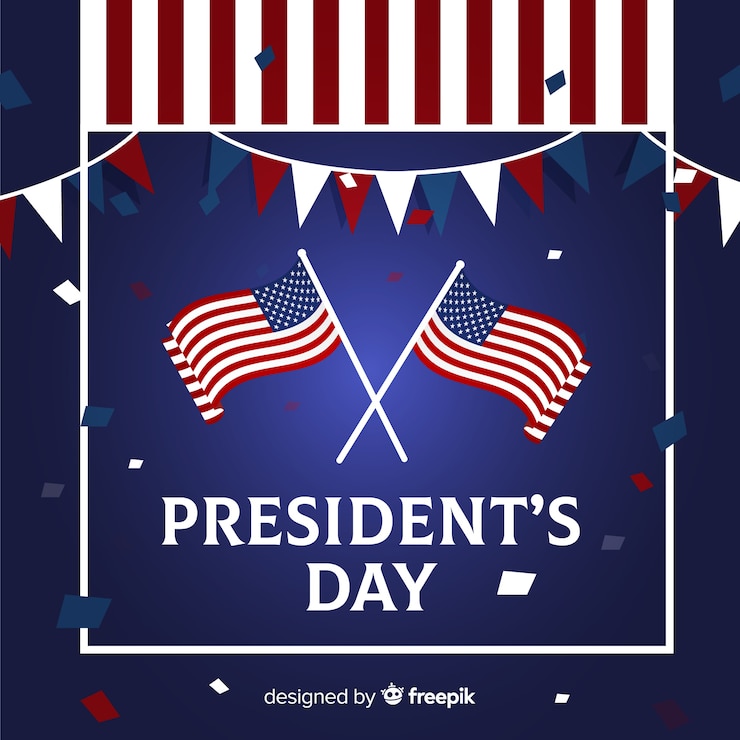 Vettore gratuito felice giorno del presidente