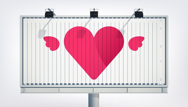 Vettore gratuito felice giorno di san valentino saluto cartellone con elegante cuore rosa e fiori illustrazione vettoriale