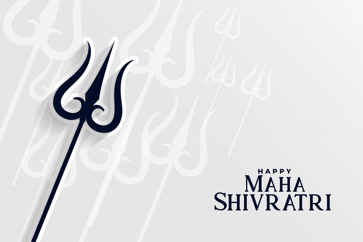 Vettore gratuito felice maha shivratri indù tradizionale festival sfondo